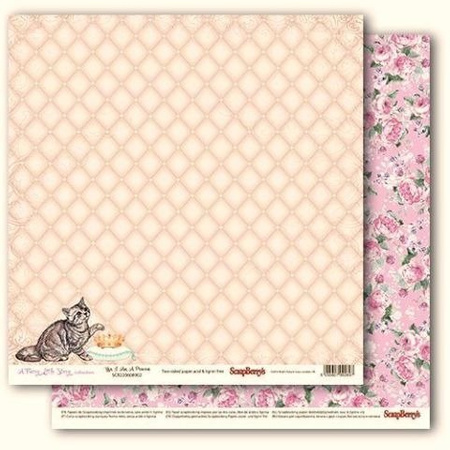 Papier do scrapbookingu dwustronny 30,5 x 30,5 cm A FURRY LITTLE STORY 6 szt. ScrapBerry`s